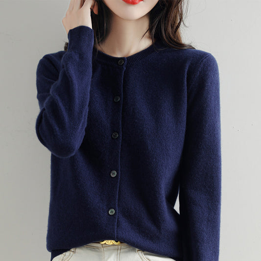 Women's Cardigan Sweater Shirt Short Knitwear