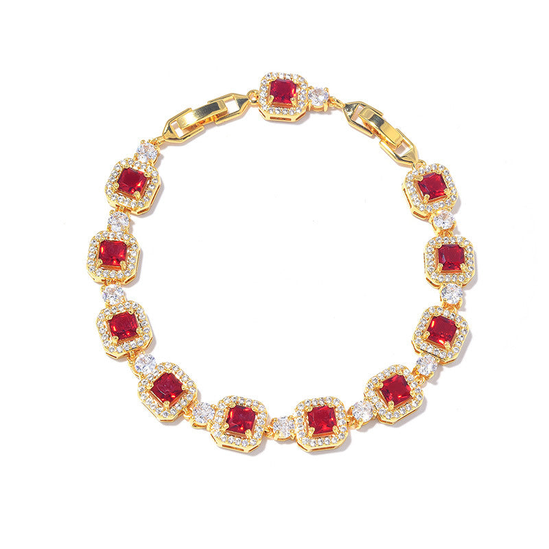 Adjustable Color Zircon Bracelet For Women