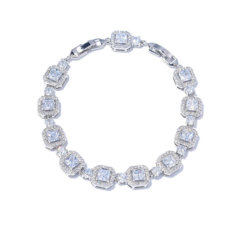 Adjustable Color Zircon Bracelet For Women