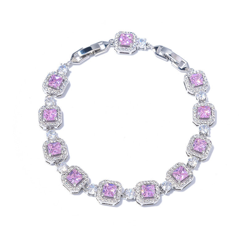 Adjustable Color Zircon Bracelet For Women