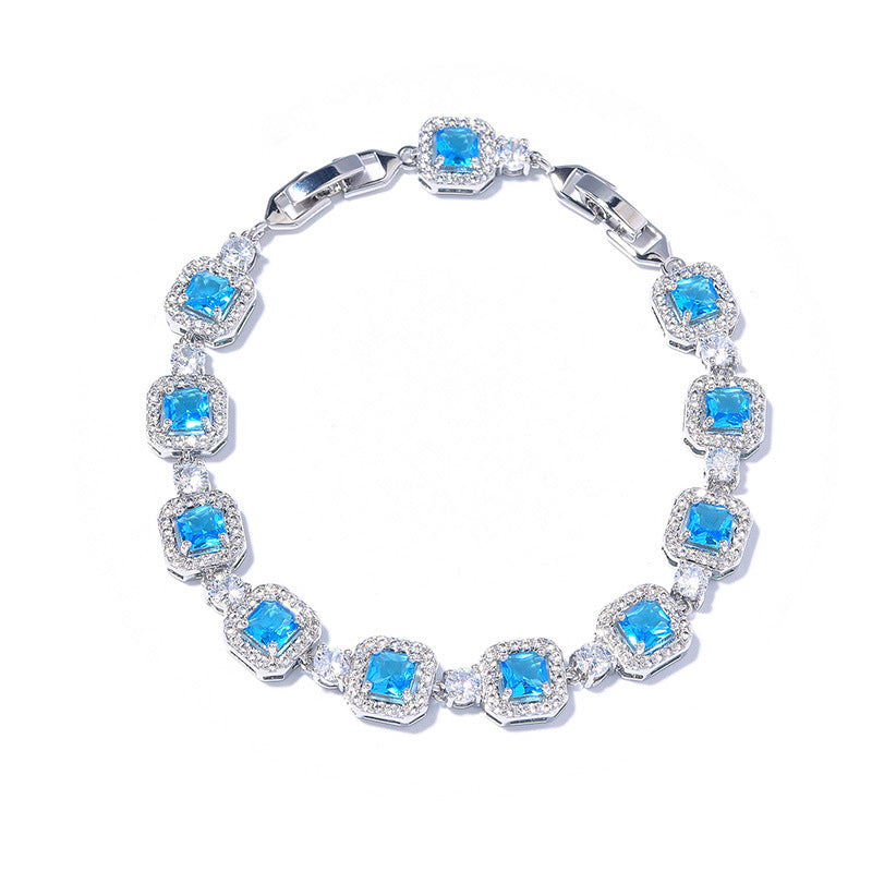 Adjustable Color Zircon Bracelet For Women